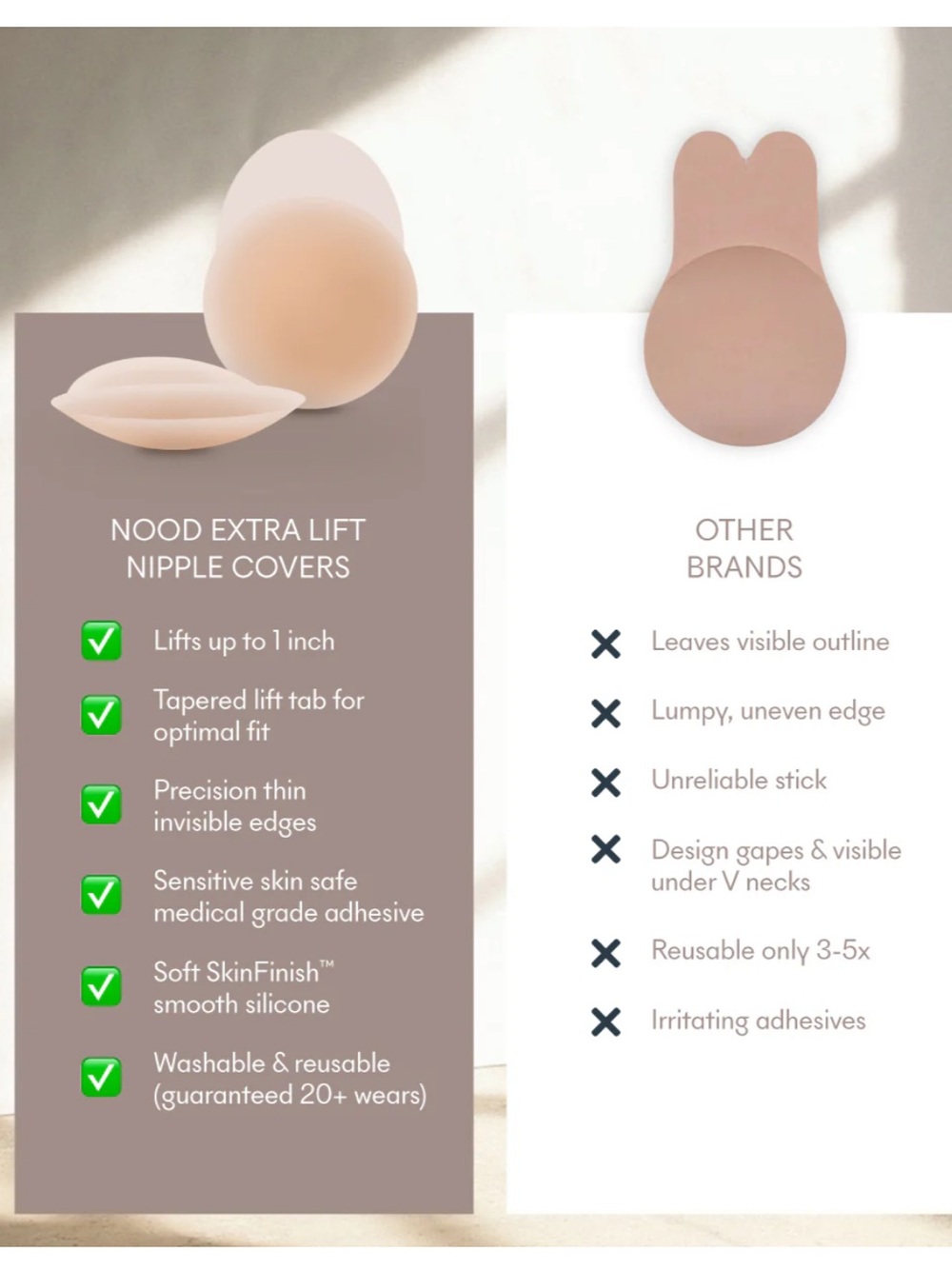 NOOD No-Show Extra Lift adhesive bra NWT - Picture 2 of 5